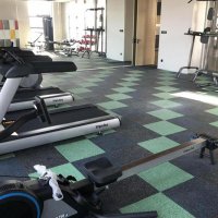 composite rubber tile for bespoke fitness